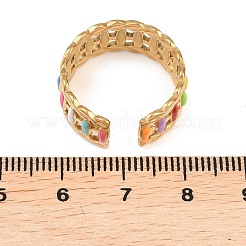 Offene Manschettenringe aus Edelstahl 304 für Damen&nbsp;LS-RJEW-I113-02G-03