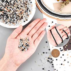 Perline piatte rotonde fatte a mano in argilla polimerica in 6 colore&nbsp;CLAY-PH0001-40B-02