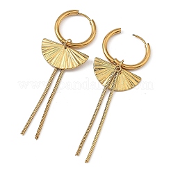 Pendientes colgantes con borla de cadena de serpiente de acero inoxidable 304 y acero inoxidable 201&nbsp;EJEW-JE07388