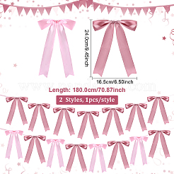 2 nœud papillon en ruban d'emballage en polyester&nbsp;HJEW-ME00127
