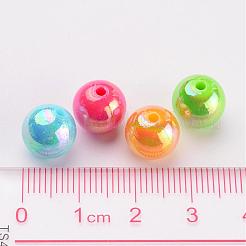 Tondi colorati ab perline sfera di colore acrilico per gioielli bambino&nbsp;X-PL426