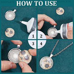 DIY-Kits zur Herstellung von Kuppel-Rohlingen aus Legierungsanhängern&nbsp;DIY-SP0001-60B