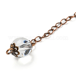 Pendule de radiesthésie en pierres précieuses mixtes gros pendentifs&nbsp;G-H293-01R