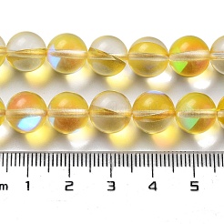 Synthetische Mondstein Perlen Stränge&nbsp;G-P528-J03-11