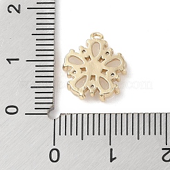 Breloques en laiton avec zircone cubique de micro pave&nbsp;KK-G491-26G-05