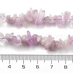 Stränge aus natürlichen Quarzkristall- und Kunzitperlen&nbsp;G-L610-A25-01