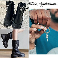 14 pièce 7 styles breloques de chaussures en alliage en forme de crâne d'oiseau&nbsp;HJEW-CJ00037