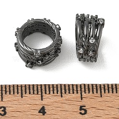 Messing Micro Pave klare Zirkonia Perlen&nbsp;CU-CBAC675-07B