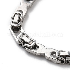 Collana e braccialetti con catena a maglie in acciaio inossidabile 201 anti-appannamento&nbsp;SJEW-G083-05P