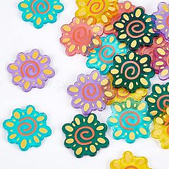 3D-gedrucktes Set zum Herstellen von Ohrringen mit Sonnenblumen-Anhänger für Mädchen und Frauen&nbsp;DIY-OC0007-69
