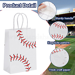 Sacchetti regalo rettangolari in carta con manico&nbsp;ABAG-WH20001-11