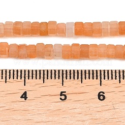 Natürlichen roten Aventurin Perlen Stränge&nbsp;G-G345-C27-2x4mm