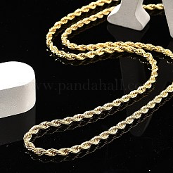 Collane a catena in corda di ottone per uomo donna&nbsp;NJEW-G160-09G