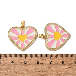 Colgante micropavé cubic zirconia de latón&nbsp;KK-S525-01G