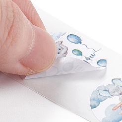 4 Musterpapier-Dankeschön-Geschenkaufkleberrollen&nbsp;STIC-E001-19