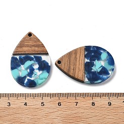 Pendentifs en résine et noyer&nbsp;FIND-R051-15H