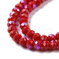 Electroplate opaco colore solido perle di vetro fili&nbsp;LS-EGLA-A034-P3mm-L04