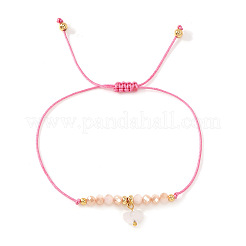 Geflochtene Armbänder mit Glasherzanhänger&nbsp;ZL0306