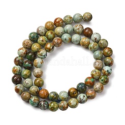 Natürliche peruanische türkisfarbene (Jaspis) Perlenstränge&nbsp;G-T150-A01-6mm