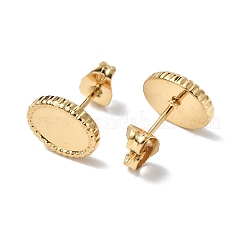 Boucles d'oreilles à tige en acier inoxydable 304 avec placage ionique (IP)&nbsp;STAS-F286-10G