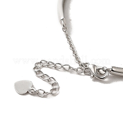 Realizzazione di braccialetti con catena in ottone&nbsp;BJEW-B077-01B