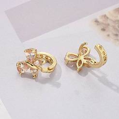 Orecchini a cerchio in ottone&nbsp;EJEW-R016-10G-01