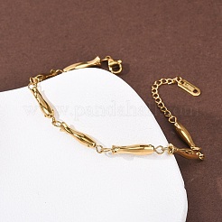 Bracciali a catena in acciaio inossidabile 304 per donna&nbsp;BJEW-K293-02G