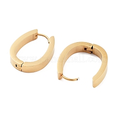 Orecchini a cerchio huggie in acciaio inossidabile 304 placcati ioni (ip) e conchiglia naturale per donna&nbsp;EJEW-C096-27A-G