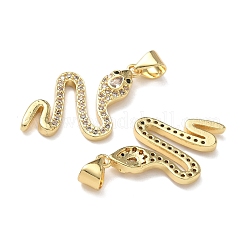 Pendentifs avec zircon cubiques à micro-pavés en laiton&nbsp;KK-L243-29G-09