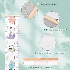 Règle de mesure de hauteur suspendue en toile de maison décorative de dessin animé créatif&nbsp;HJEW-WH0042-47B