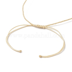 Natürliche malaysische Jade & Rosenquarz runde Perlen geflochtene Perlenarmbänder für Frauen&nbsp;BJEW-JB11987