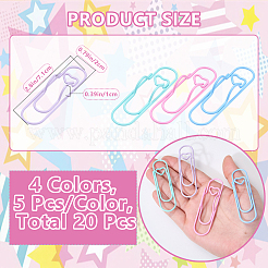 20 Stück 4 farbige Eisen-Stiftclips&nbsp;OFST-SZ0001-07