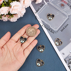 Pendentifs avec zircon cubiques à micro-pavés en laiton&nbsp;KK-BBC0005-07