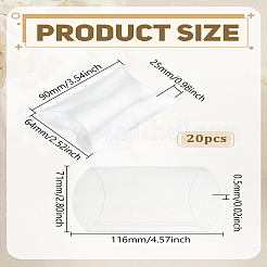 20 Stück mattierte Kissenboxen aus PVC-Kunststoff&nbsp;CON-LP0001-05