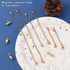 6 pz fermagli magnetici in ottone con fermagli a molla&nbsp;FIND-YW0007-71G