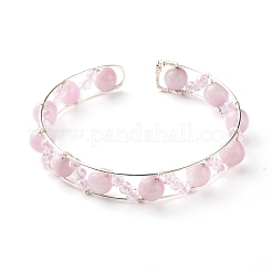 Conjunto de brazaletes curativos de reiki con cuentas de piedras preciosas mixtas naturales y sintéticas para niñas y mujeres&nbsp;X1-BJEW-TA00023