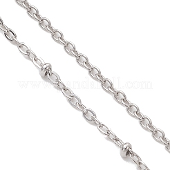 Braccialetto scorrevole con catena satellitare in acciaio inossidabile 304&nbsp;AJEW-JB01502-02