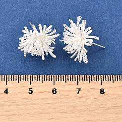 Messing Micro Pave klare Zirkonia Ohrstecker&nbsp;EJEW-S270-04S