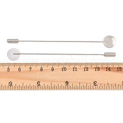 Anstecknadeln aus Messing mit runder Polsterschale&nbsp;KK-A301-01P