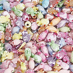 450pcs 3 Arten Handwerksstil Acrylperlen&nbsp;MACR-PA0001-18
