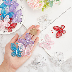 25 pz 5 colori decorazioni per nozze in organza&nbsp;DIY-GF0005-93