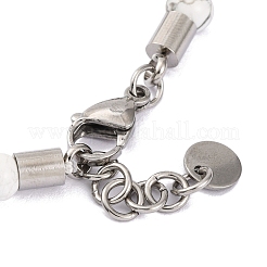 Armband aus Ankerperlen aus natürlichem Howlith und synthetischem magnetischem Hämatit&nbsp;BJEW-P339-01P-07