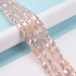 Fili di perle di vetro elettrolitico sfaccettato&nbsp;GLAA-G092-C01