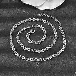 Collane a catena con trama in acciaio inossidabile 304&nbsp;NJEW-Z114-01P