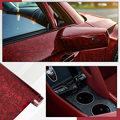 Pellicola da imballaggio in vinile con adesivo in fibra per auto in PVC&nbsp;DIY-WH0061-064C