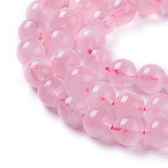 Stränge aus natürlichen Rosenquarzperlen aus Madagaskar in Rosa&nbsp;X-G-F641-01-B