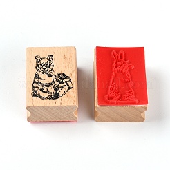 Tampons de bricolage en bois&nbsp;DIY-WH0246-76