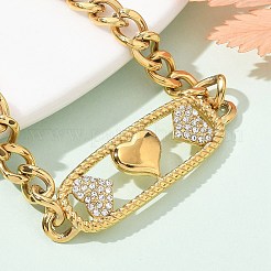 Bracciali in acciaio inossidabile 304 rettangolari&nbsp;BJEW-R011-01G-04