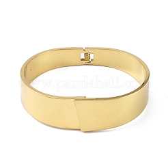 Brazaletes con bisagras de acero inoxidable 304 para mujer&nbsp;BJEW-M313-02G
