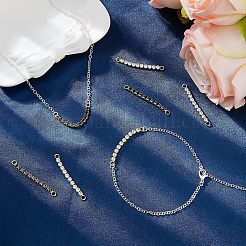 12 Stück 2 Farben Messing Micro Pave Zirkonia Verbinder Charms&nbsp;KK-FH0004-50